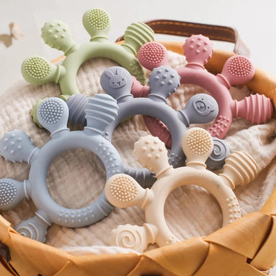Silicone Teether Baby Soothing Toy CuddleNest Enterprise