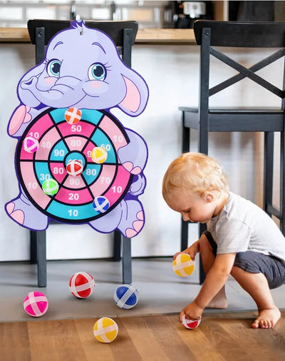 Montessori Cartoon Animal Dart Board CuddleNest Enterprise