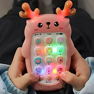 Bilingual Baby Phone Toy with Music & Teether CuddleNest Enterprise