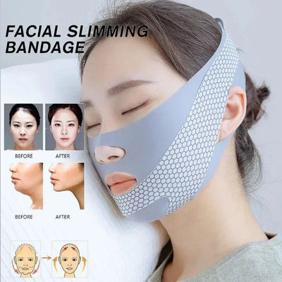 Face-Lift with Sleep Face V Shaper Facial Slimming Bandage Relaxation Shape Lift Reduce Double Chin Face Thining Band Massage Revive