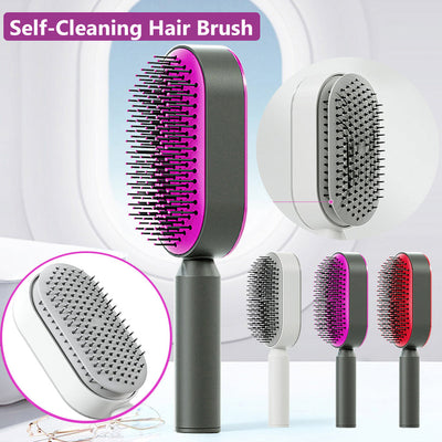 Self-Cleaning Scalp Massage Hairbrush CuddleNest Enterprise