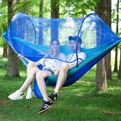 Fully Automatic Quick Opening Hammock With Mosquito Net CuddleNest Enterprise